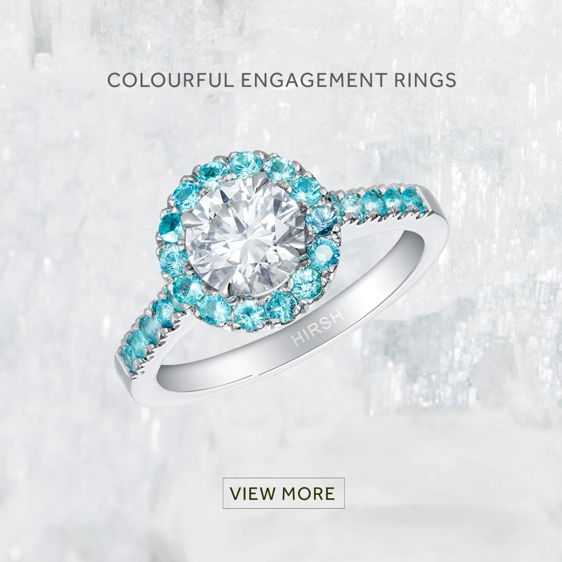 Colourful Engagement Rings 