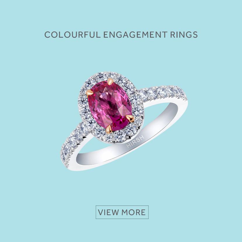 Colourful Engagement Rings 