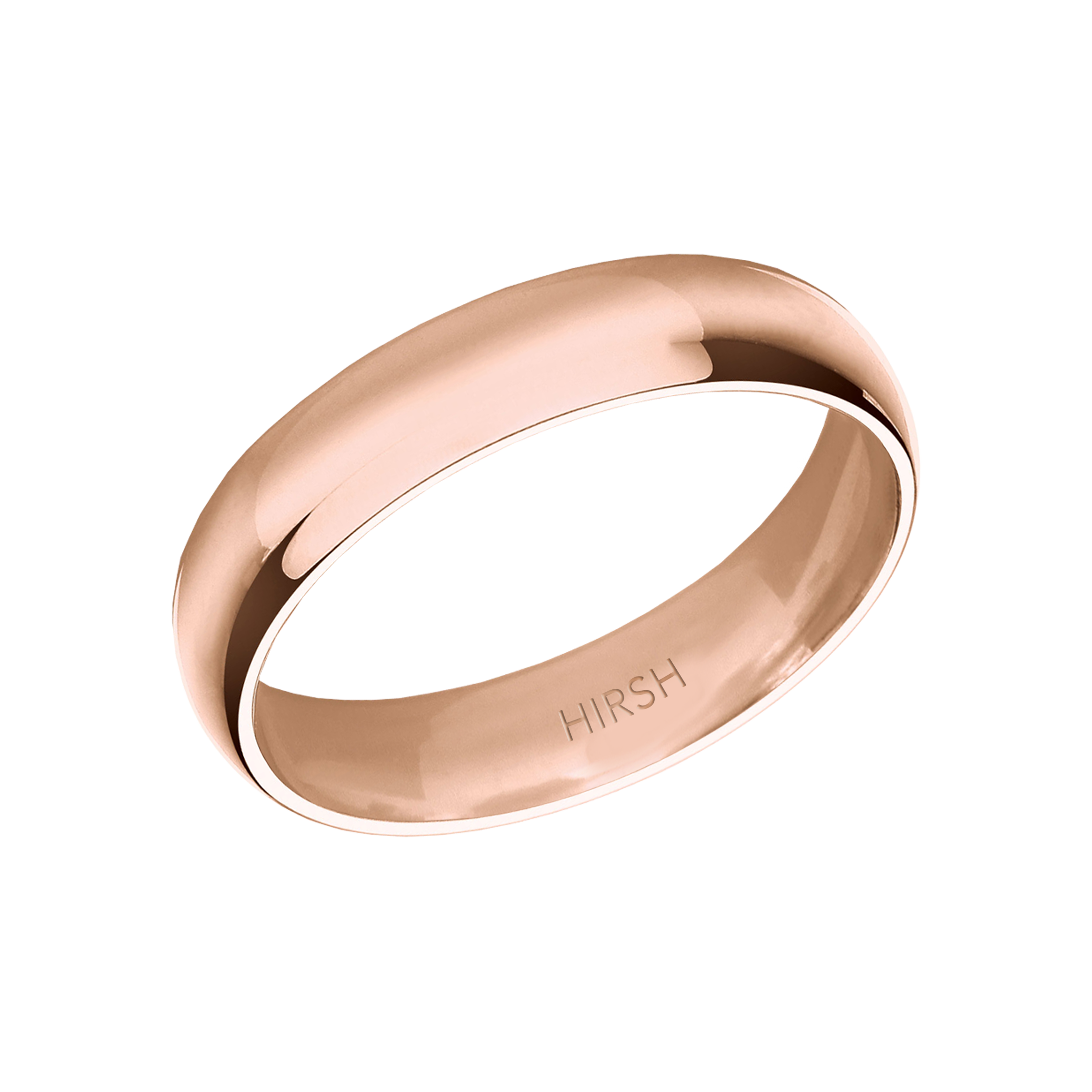 Rose Gold Wedding Band 5mm 