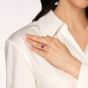 Artemis Purplish Pink Sapphire and Diamond Ring 