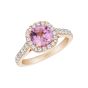 Regal Padparadscha and Diamond Regal Ring 