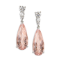 Berkeley Morganite and Diamond Earrings