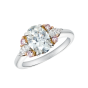 Papillon Diamond Ring with Pink Diamonds
