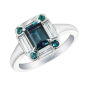 Alexandrite and Diamond Ice Ring