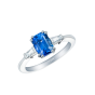 Trio Sapphire and Diamond Ring