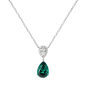 Burlington Lagoon Tourmaline and Diamond Pendant