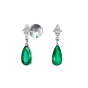 Connaught Emerald and Diamond Earrings