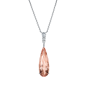 Berkeley Morganite and Diamond Pendant
