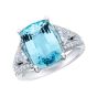 Majestic Aquamarine and Diamond Ring