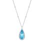 Regal Aquamarine and Diamond Pendant