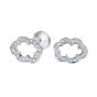 Cloud 9 Platinum and Diamond Earrings