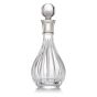 Wine Decanter in Sterling Silver and Linear Cut Crystal