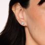 Venus Asscher Cut Diamond Studs 