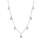 Suspense Pear Shape Diamond Necklace