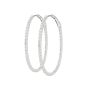 Medium Diamond Hoop Earrings