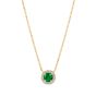 Regal Emerald and Diamond Pendant 