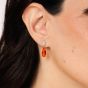 Burlington Fire Opal and Diamond Earrings