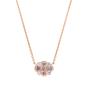 Pink Diamond Cluster Pendant 