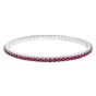 Large Advantage Ruby Bracelet in White Gold