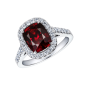Regal Spinel and Diamond Ring