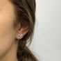 Flutter White Gold and Diamond Earrings