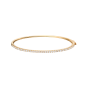 Ace Diamond and Yellow Gold Bangle