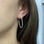 Medium Diamond Hoop Earrings