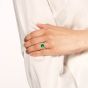 Regal Emerald and Diamond Ring