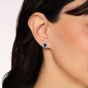 Regal Oval Sapphire and Diamond Earrings 