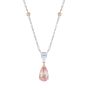 Wallace Padparadscha Sapphire, Diamond and Pink Diamond Necklace