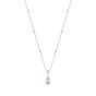 Wallace Padparadscha Sapphire, Diamond and Pink Diamond Necklace