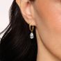 Solitaire Diamond Hoop Earrings 2.40 Carats