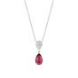 1.95 carat pink tourmaline and 0.30 carat white diamonds pendant. Set in platinum, entirely made by hand in our atelier in London. British high jewellery and gem experts since 1980. 