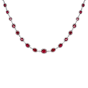 Regal Ruby and Diamond Necklace