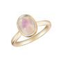 3.63 carat rainbow moonstone ring. Set in 18K yellow gold and handmade in London. Rare gem specialists and fine jewellery makers in London since 1980. 