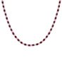 Ruby and diamond tennis necklace 