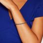 Large Advantage Sapphire Bracelet in Yellow Gold