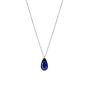 Solitaire Pear Shape Sapphire Pendant