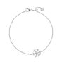 Snowflake diamond bracelet in platinum 