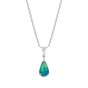 Wallace Black Opal and Diamond Pendant