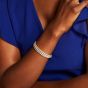 Large Advantage Bracelet in White Gold