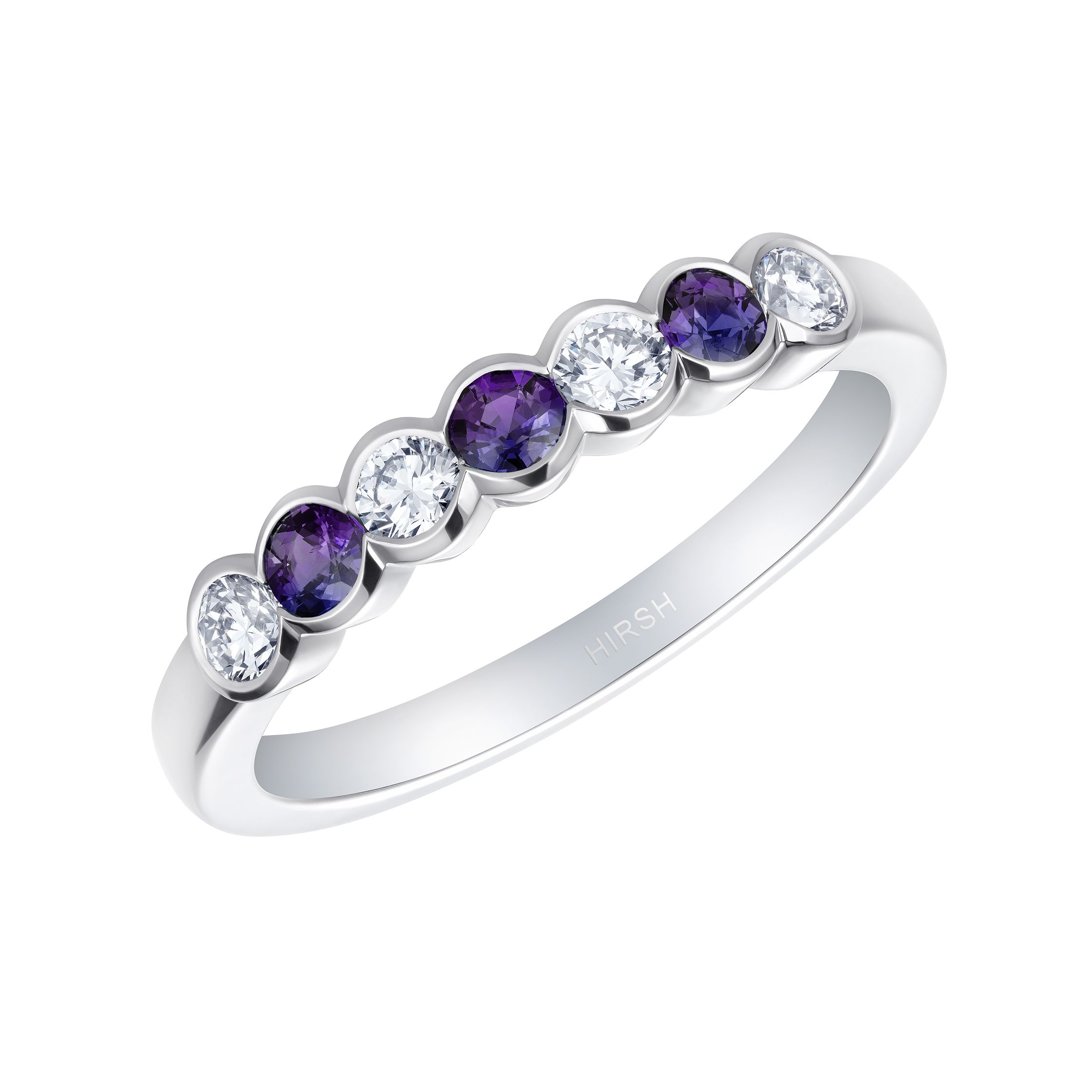 Alexandrite and diamond eternity band deals