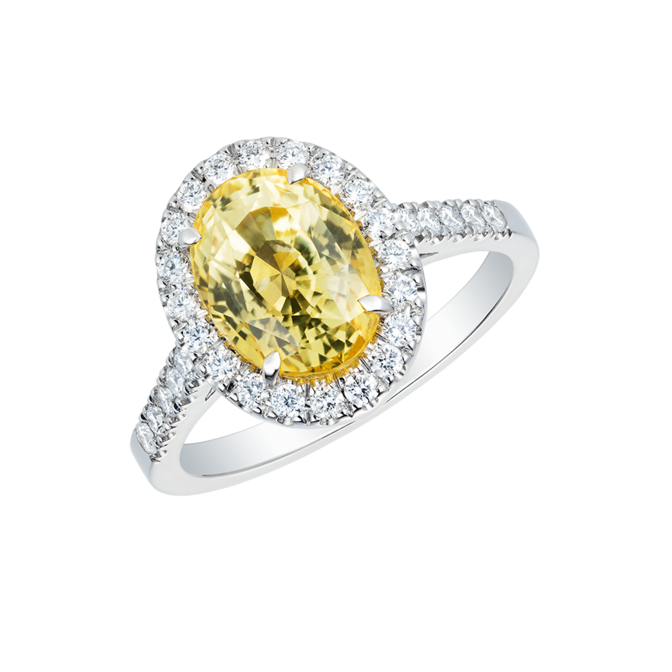 Yellow Sapphire Ring in pure silver - Rudra Centre-nlmtdanang.com.vn