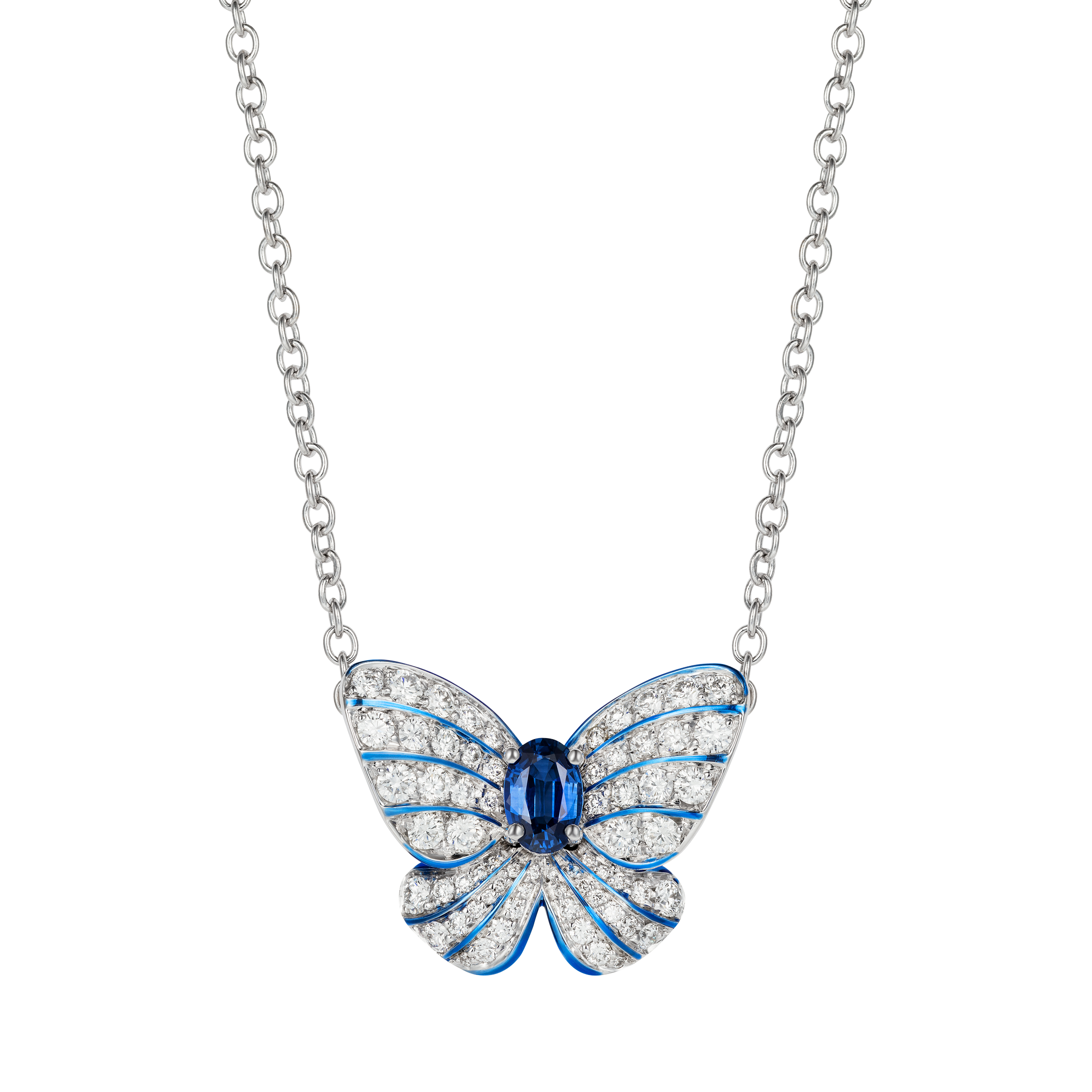 Jewelry | Dainty Blue Butterfly Pendant Necklace | Poshmark
