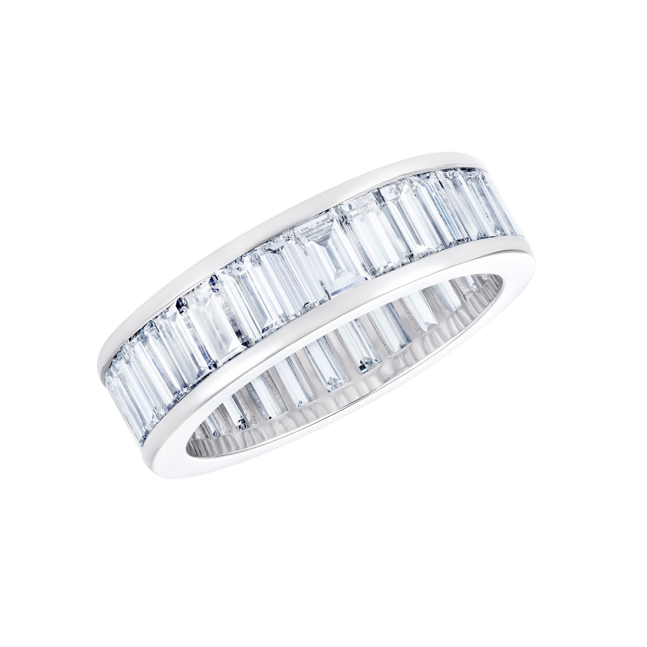 Baguette and Round Diamond Eternity Ring - URBAETIS Fine Jewelry