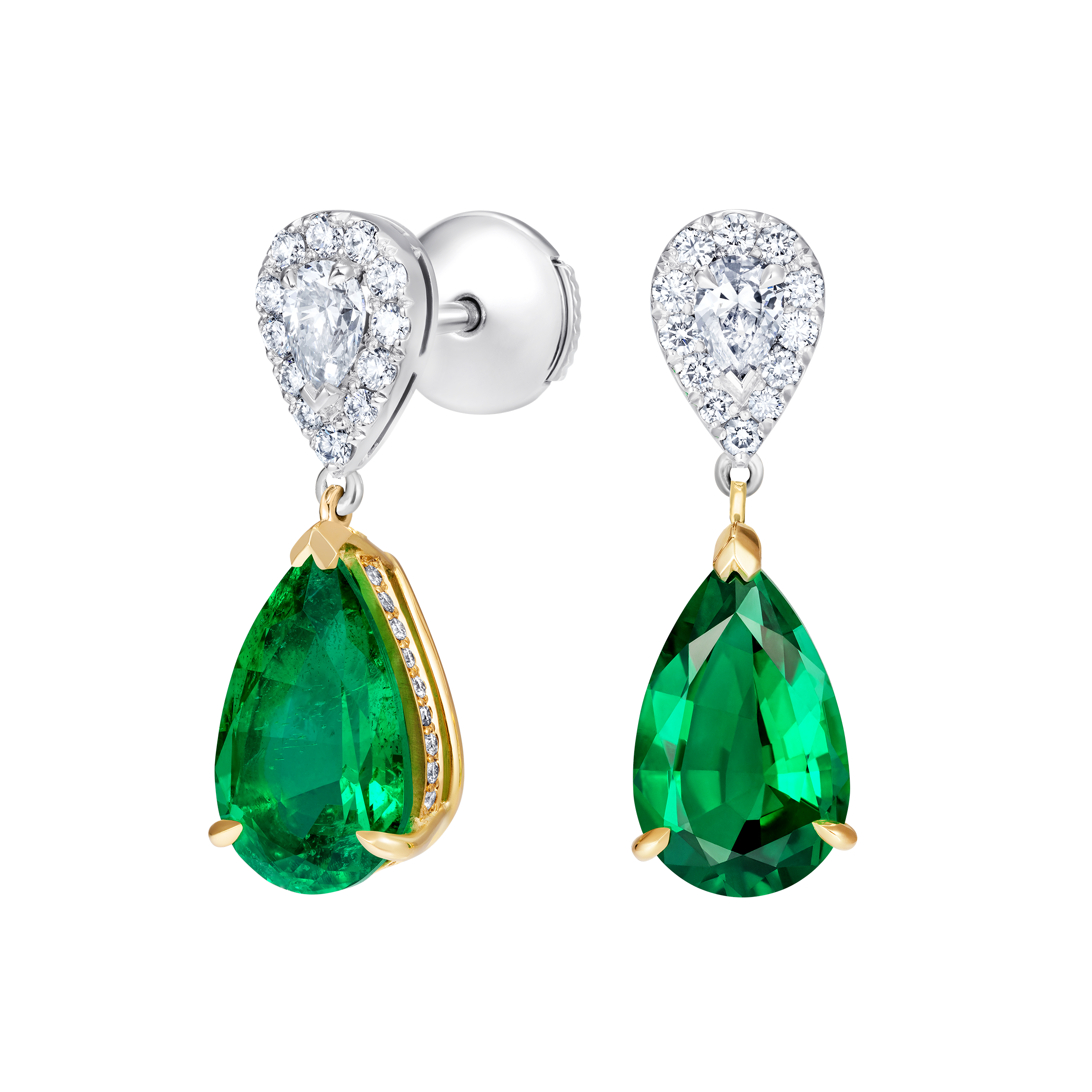 A RARE PAIR OF DIAMOND AND COLOURED DIAMOND EARRINGS | Blue diamond earrings,  Jewelry, Earrings