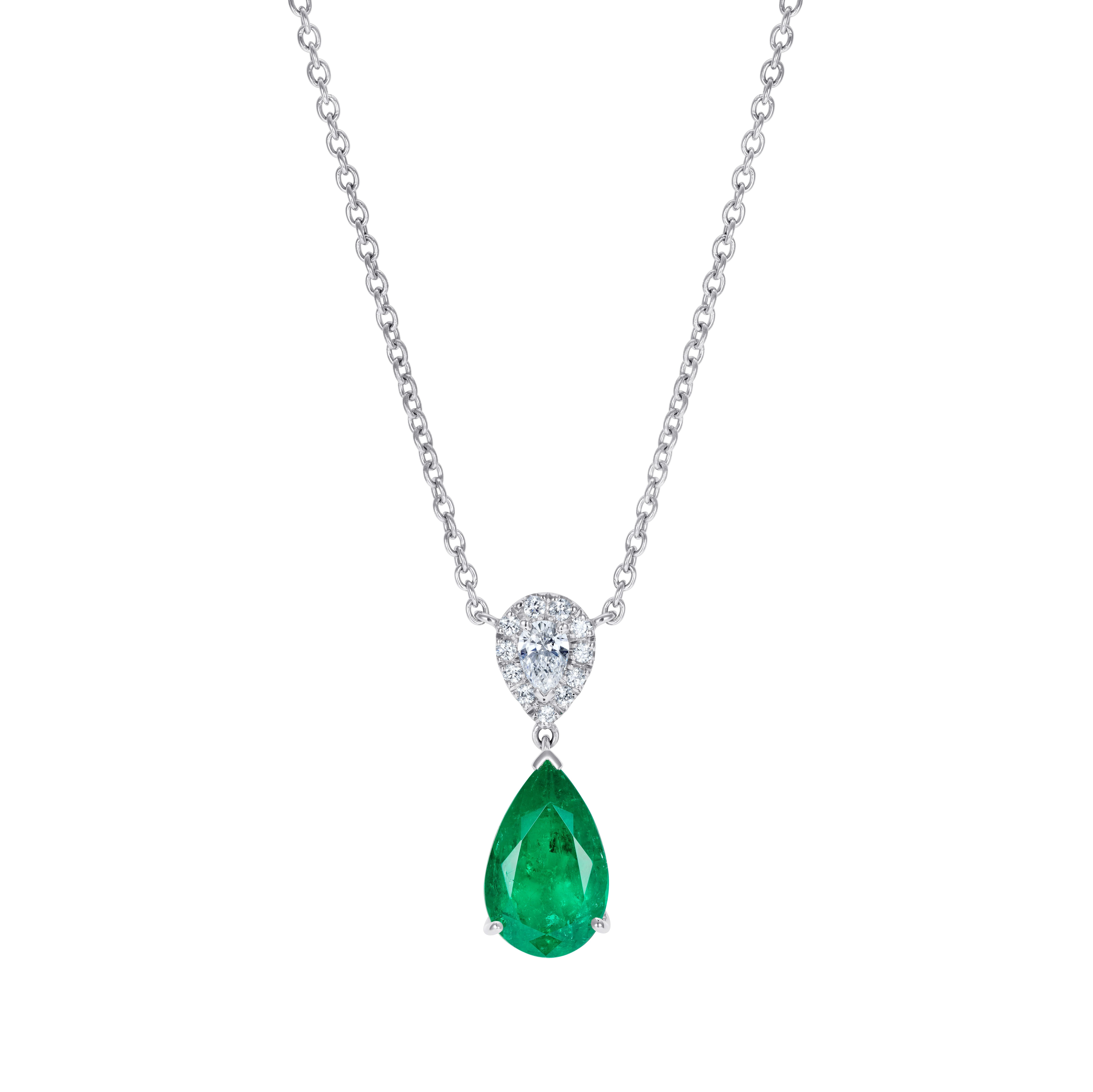 Beautiful cheap emerald necklace