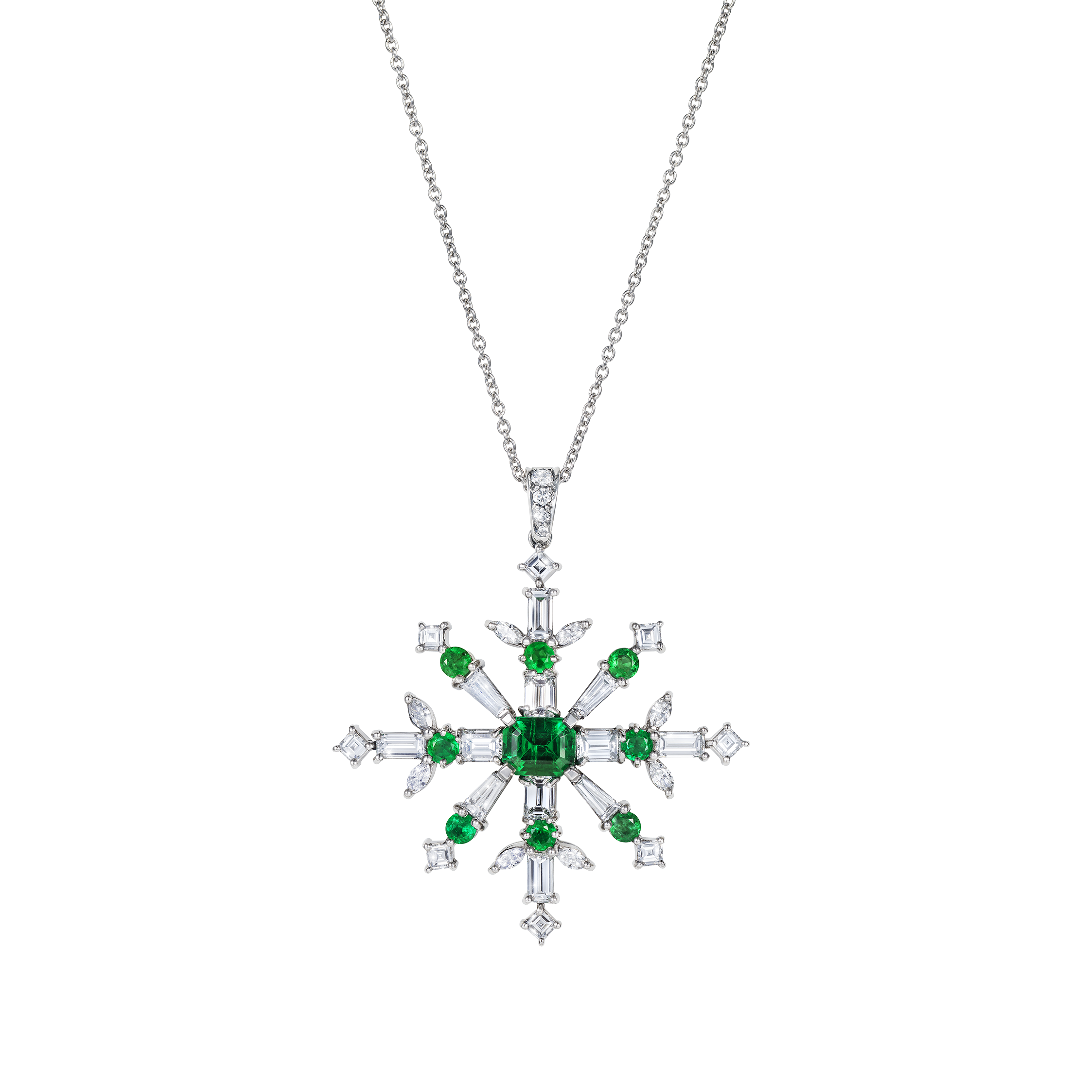 Snowflake pendant diamond shop
