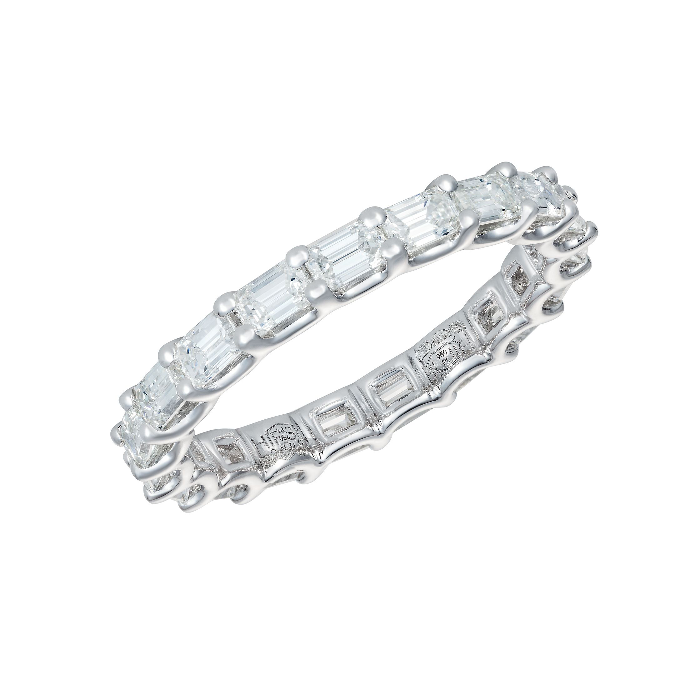 Share more than 72 diamond emerald cut eternity ring latest - vova.edu.vn
