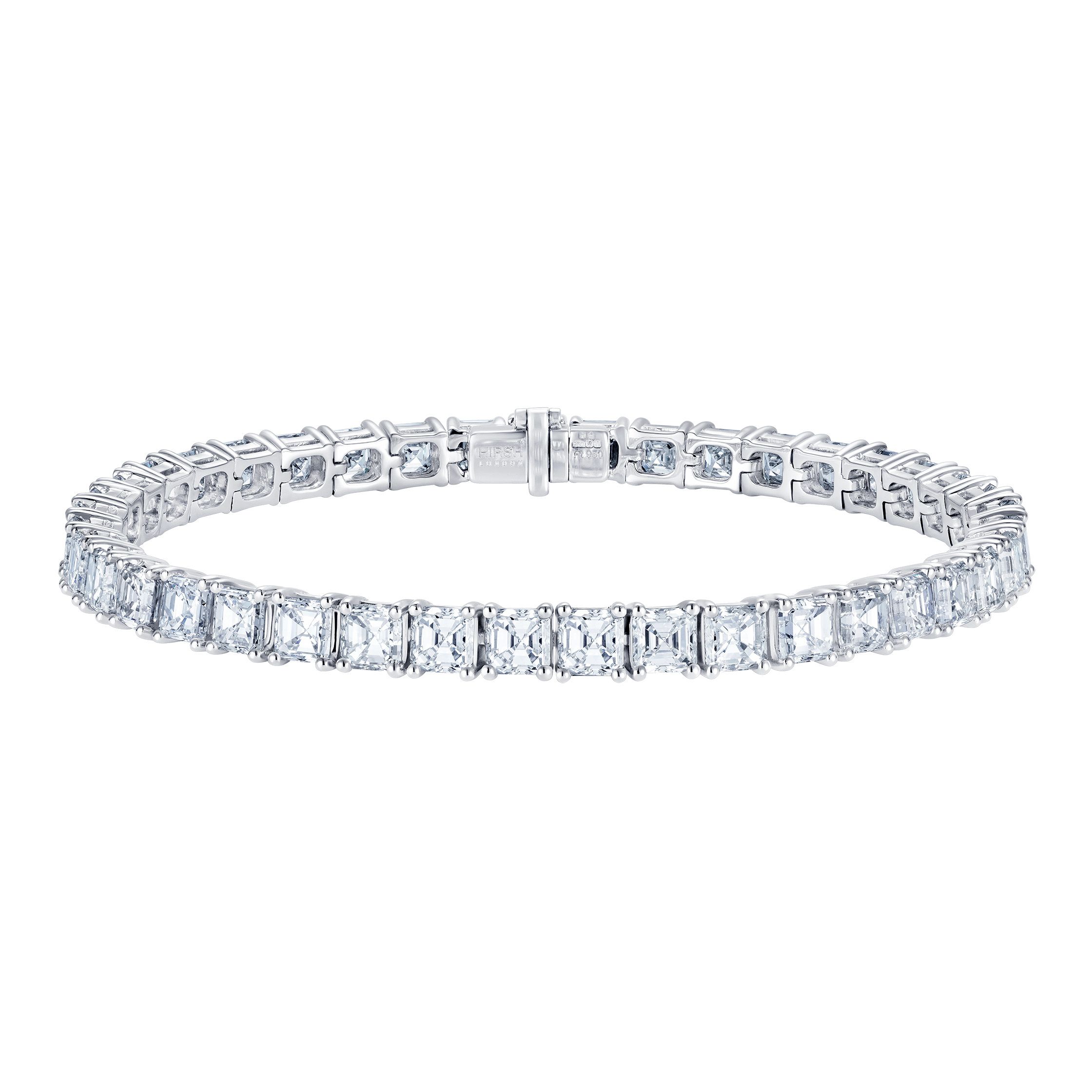 Asscher cut on sale tennis bracelet